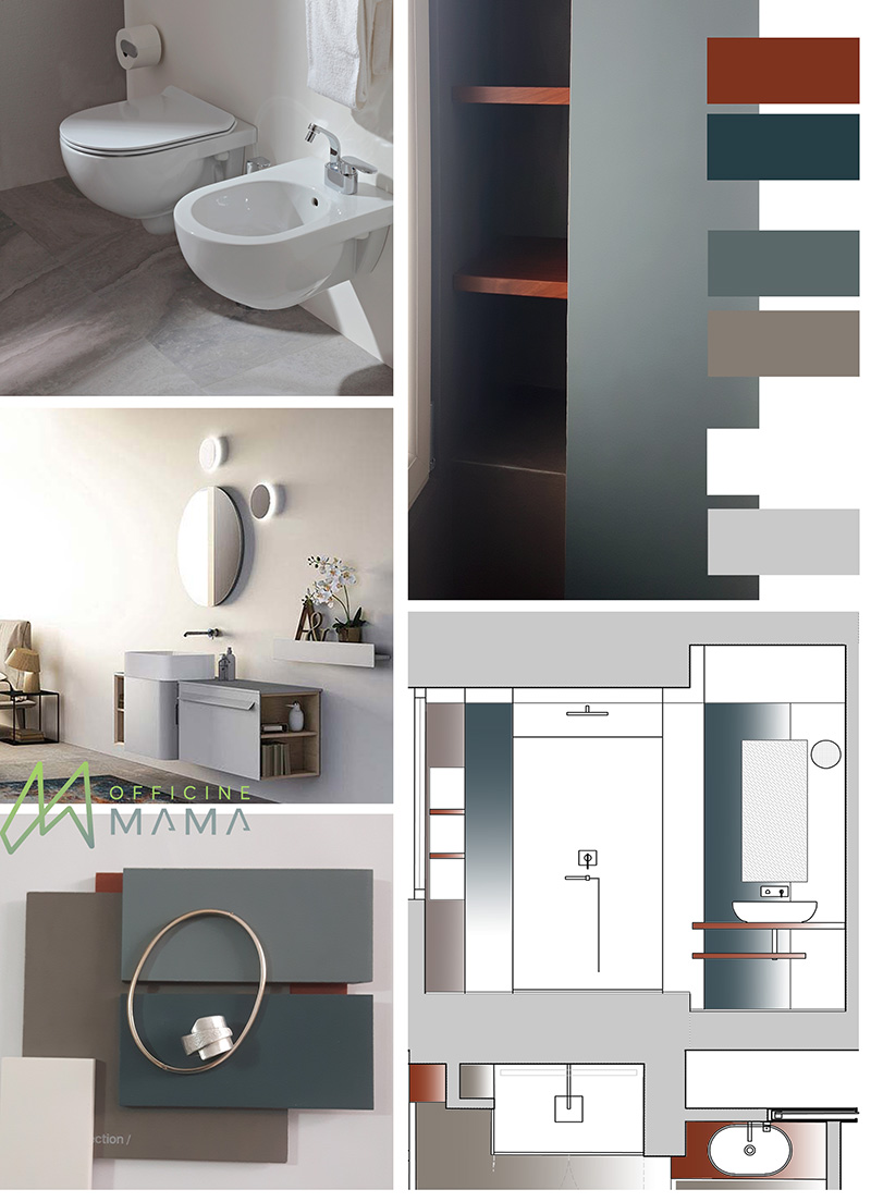 officinemama_moodboard_materia_bagno Moodboard di un bagno con materiali di officineMAMA
